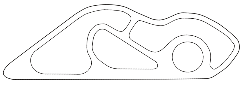 Drift track 1 Planol pistaDrift recte