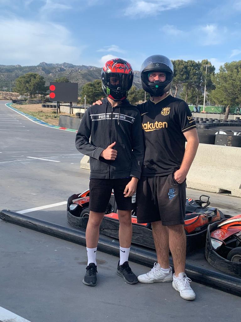 Una experiencia inolvidable en el Circuito de Calafat para alumnos de intercambio de Tortosa 3 alumnos en circuito de calafat